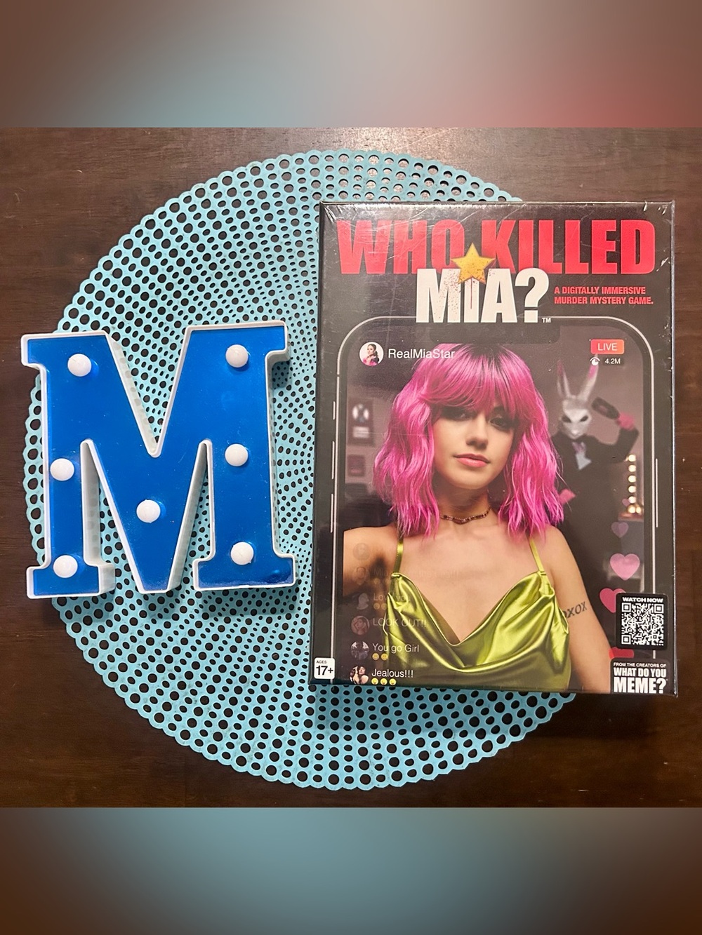 BRAND NEW -  Who Killed Mia: A Digitally Immersive Murder Mystery Board Game